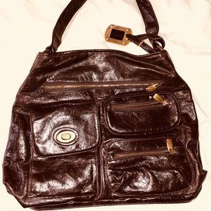 Harold’s brown leather purse